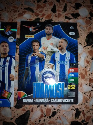 3 Cartas Panini Fútbol Vamos