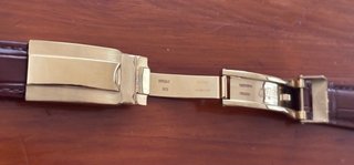 Brazalete de cuero valido para Rolex 20mm