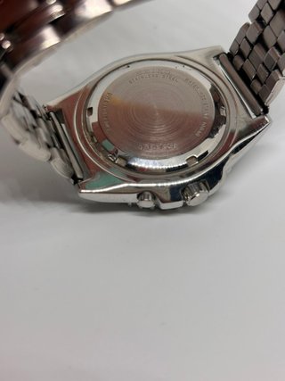 Seiko Kinetic Automático Negro/Plata