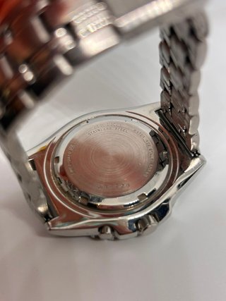 Seiko Kinetic Automático Negro/Plata