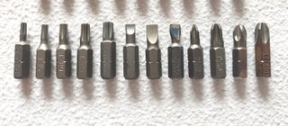 Inserti trapano avvitatore 1/4 assortiti set 21 pz