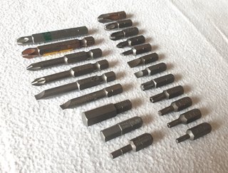 Inserti trapano avvitatore 1/4 assortiti set 21 pz