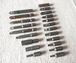 Inserti trapano avvitatore 1/4 assortiti set 21 pz