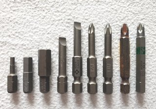 Inserti trapano avvitatore 1/4 assortiti set 21 pz