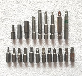Inserti trapano avvitatore 1/4 assortiti set 21 pz