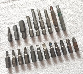 Inserti trapano avvitatore 1/4 assortiti set 21 pz