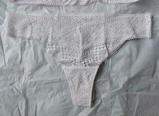 Conjunto Lencero de Encaje Blanco Boho Oysho