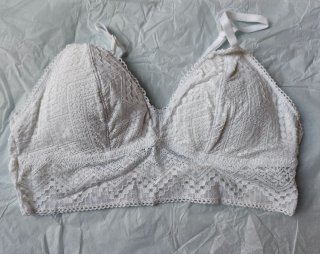Conjunto Lencero de Encaje Blanco Boho Oysho