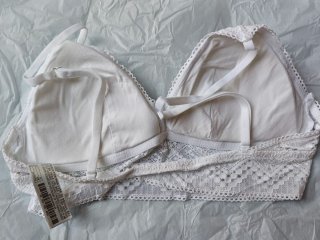 Conjunto Lencero de Encaje Blanco Boho Oysho