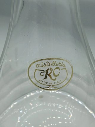 Bottiglia liquore cristallo RC Made in Italy
