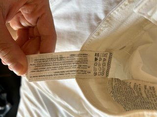 Pantalón Carrot Blanco Roto Pull&Bear