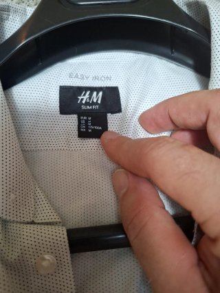 Camicia uomo H&M fantasia micro pois