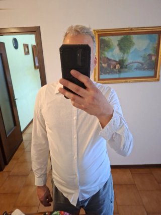 Camicia uomo H&M fantasia micro pois