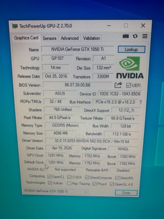 Placa Gráfica ASUS Nvidia GTX 1050 Ti 4GB