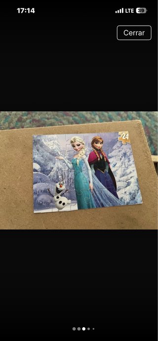 3 Puzzles Madera Frozen 24 Piezas