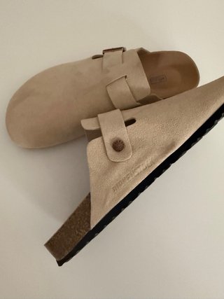 Zuecos Birkenstock Beige