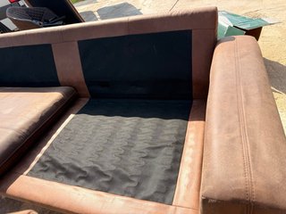 3 Sofás IKEA Bodetta (Efecto Piel/Gamuza)