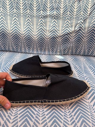 Alpargatas Negras Talla 44 Nuevas