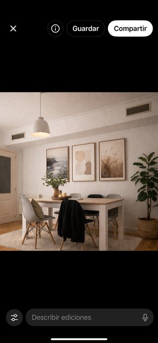 Mesa de comedor con 4 sillas