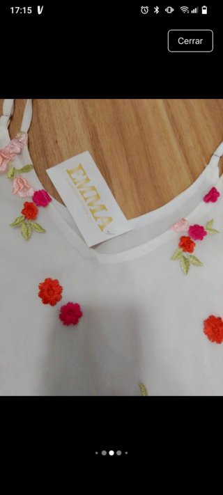 Camiseta tirantes bordada Coconut Fashion Talla L