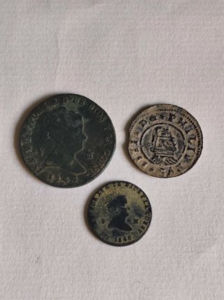 Lote 3 Monedas Españolas Antiguas