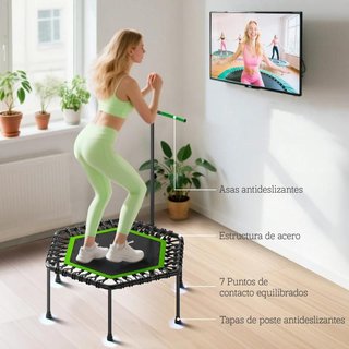 Trampolín Fitness 114cm Mango Ajustable 3 Niveles