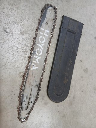 Barra guida con catena per motosega