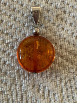 Colgante Ámbar y Plata 925