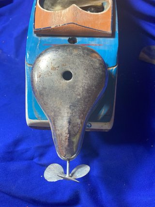 Barco de madera antiguo para restaurar