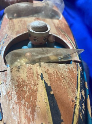 Barco de madera antiguo para restaurar