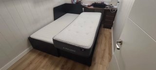 Cama nido con cajones negra