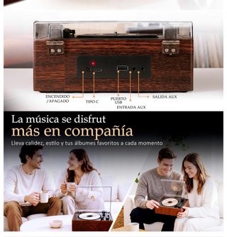 NUEVO! Reproductor CD Bluetooth Madera