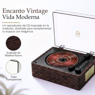 NUEVO! Reproductor CD Bluetooth Madera