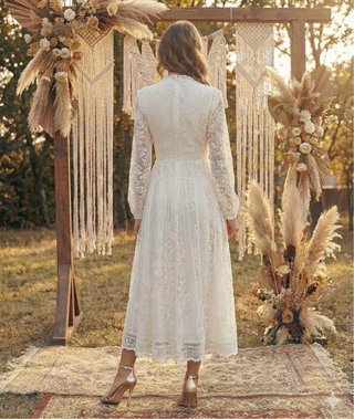 Vestido blanco de encaje