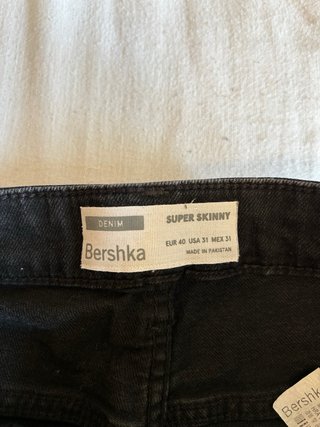 Pantalones Vaqueros Negros Bershka Rotos