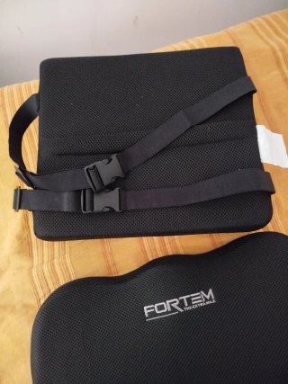 Cojín Lumbar y Asiento Fortem Negro