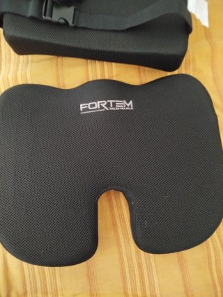 Cojín Lumbar y Asiento Fortem Negro