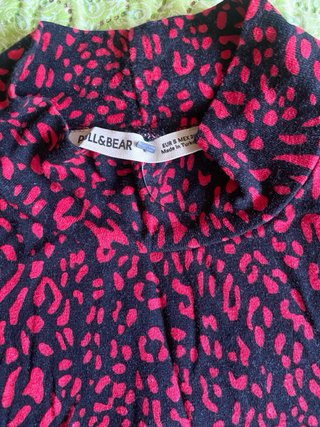 Vestido con estampado irregular