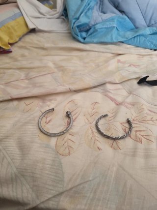 Pack 2 Pulseras Metálicas Trenzadas Plata