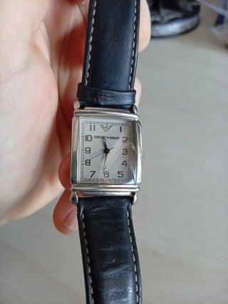 Reloj Emporio Armani Negro y Plateado