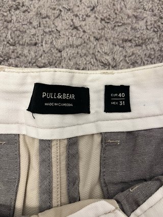 Pantalón chino Pull&Bear beige talla M