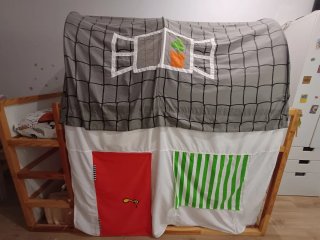 Cama alta reversible IKEA KURA 90x200 cm