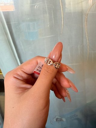 Anillo eslabones oro y plata