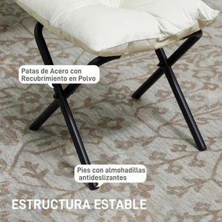 Sillón Relax con Otomana y Bolsillos Laterales