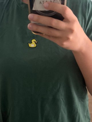 Camiseta verde con patito