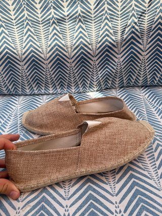 Alpargatas Crema Talla 44