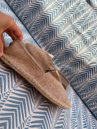 Alpargatas Crema Talla 44
