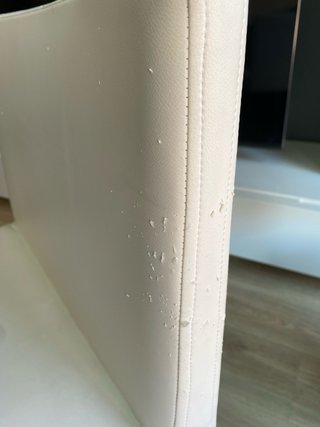 Sillas de comedor piel blanca