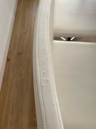 Sillas de comedor piel blanca