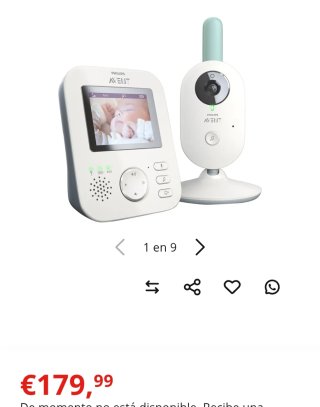 Vigilabebés con Cámara PHILIPS Avent SCD620/01